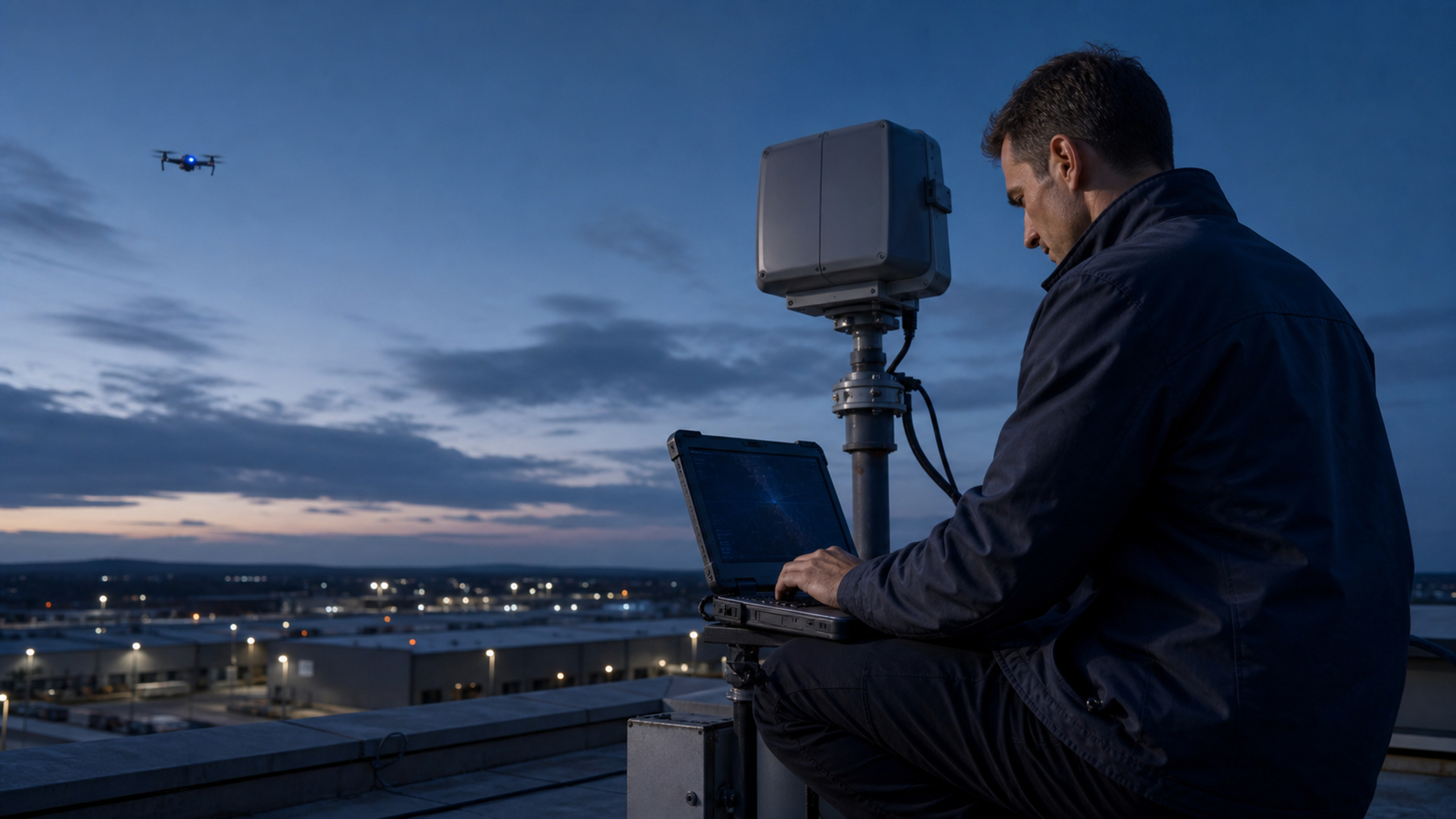 Specialists integrating sensing equipment in an operational environment